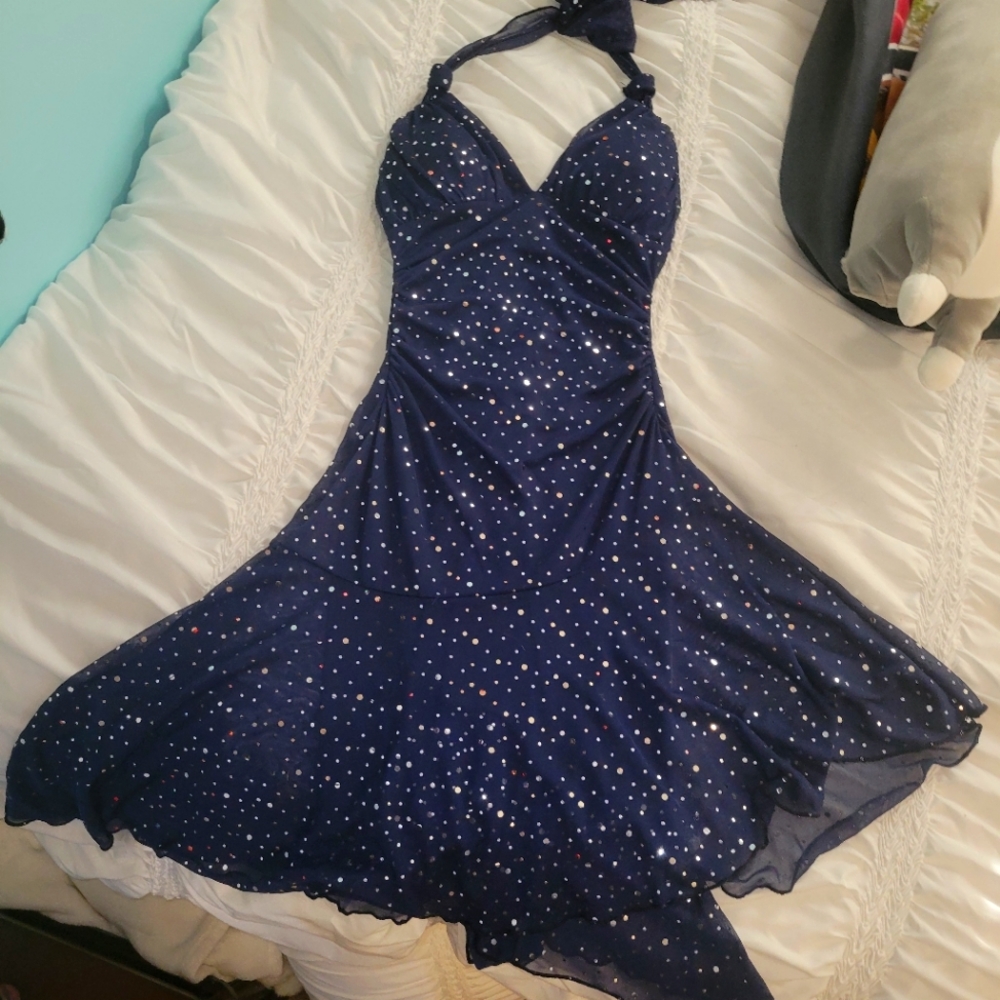 Dark blue dress